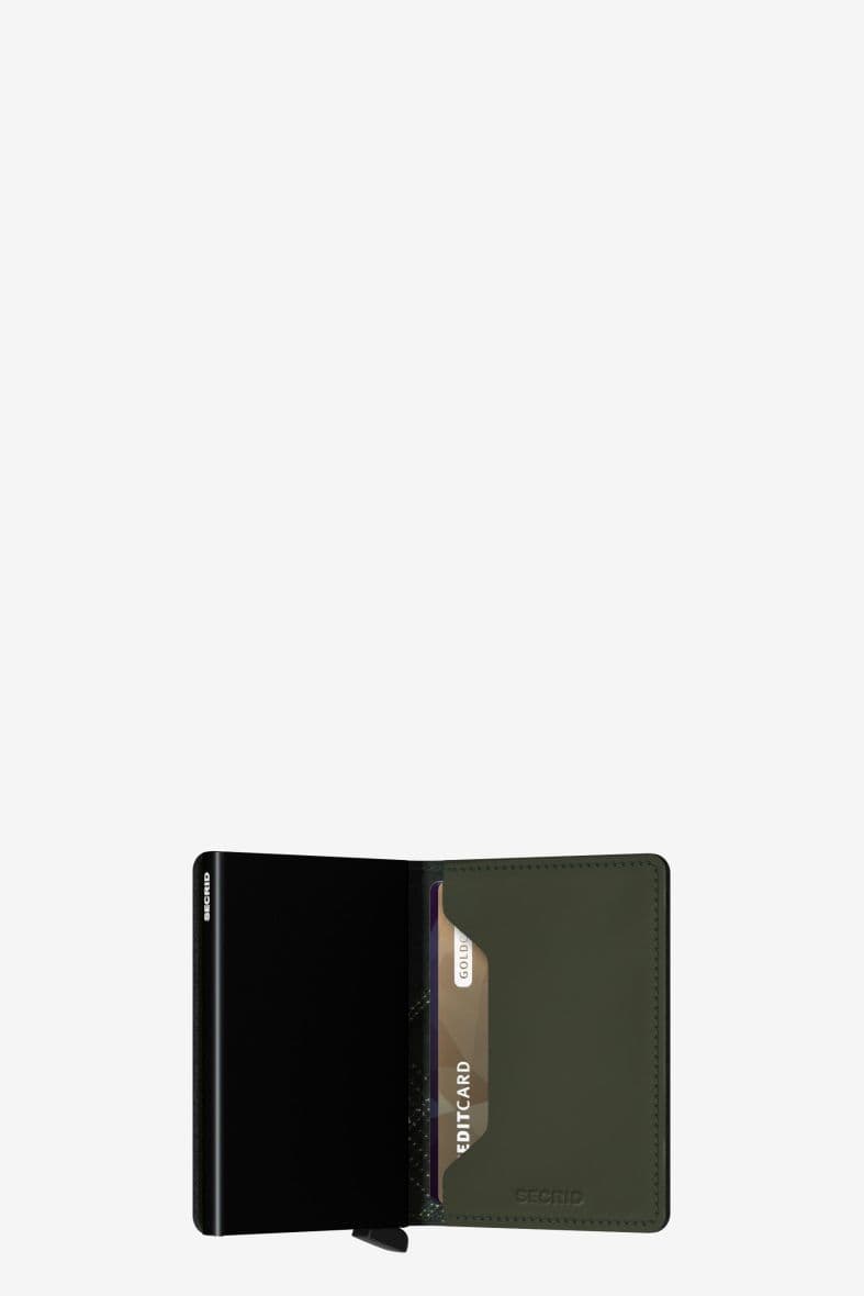 SECRID SLIMWALLET STITCH LINEA LIME — vue 3
