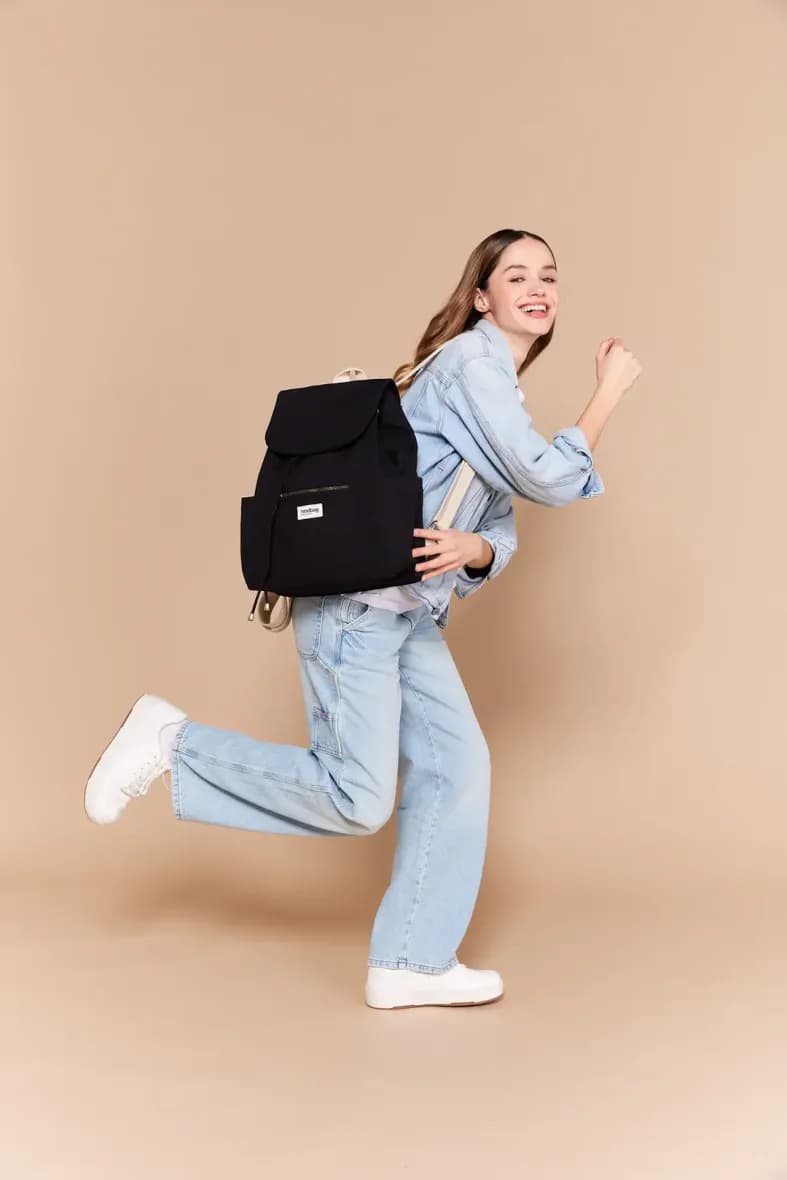 Hindbag Eliot velours marine — vue 2