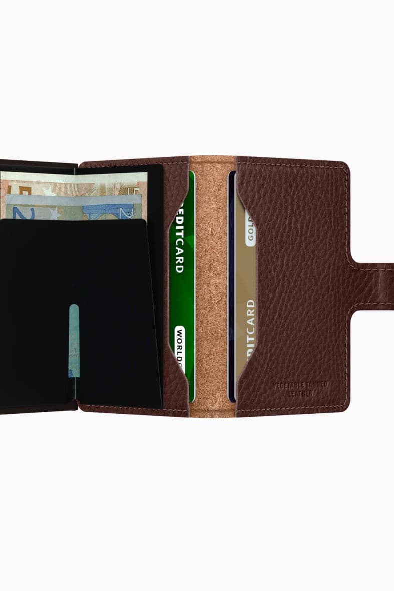 SECRID MINIWALLET VEG EXPRESSO BROWN — vue 3
