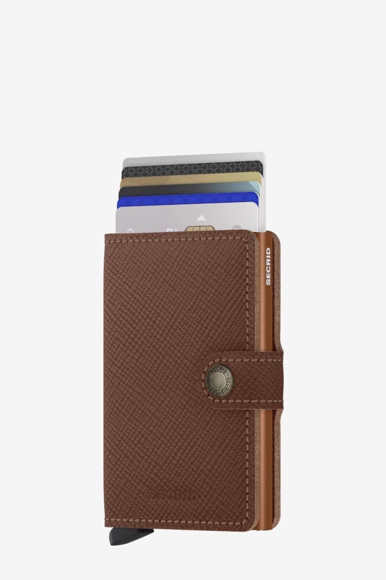 SECRID Miniwallet Saffiano Caramel — vue 5
