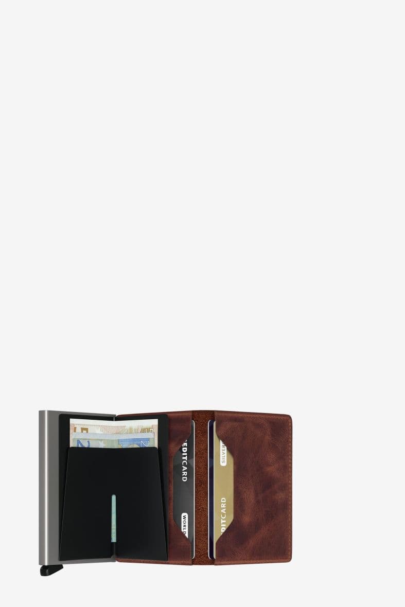 SECRID SLIMWALLET VINTAGE BROWN — vue 3