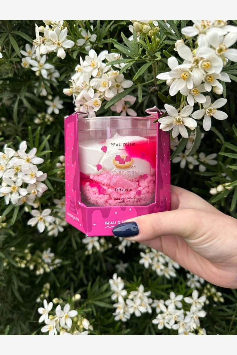 Peau d'âne Bougie Gourmande Tartelette Framboise