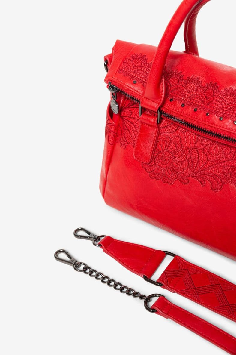 Sac Main Desigual Melody Loverty 20saxpbq Rouge Latroikastore