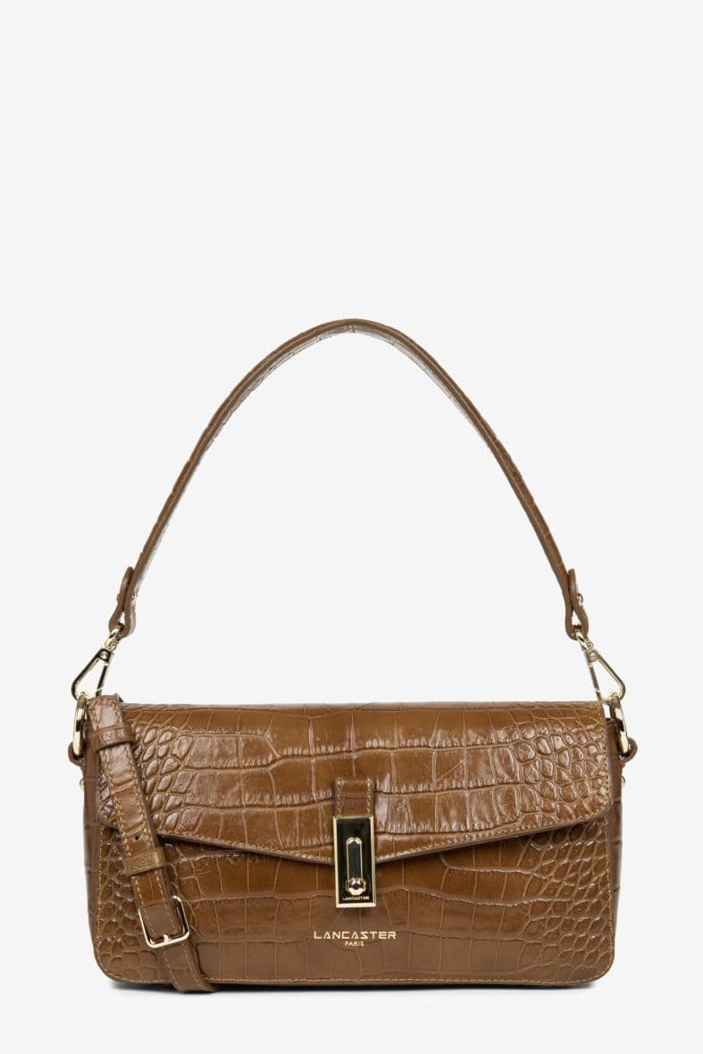 Sac lancaster discount croco marron
