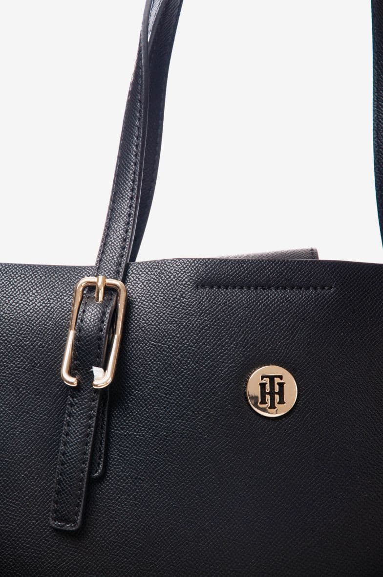 Sac Main Tommy Hilfiger Honey Med Tote Aw0aw07933 Noir